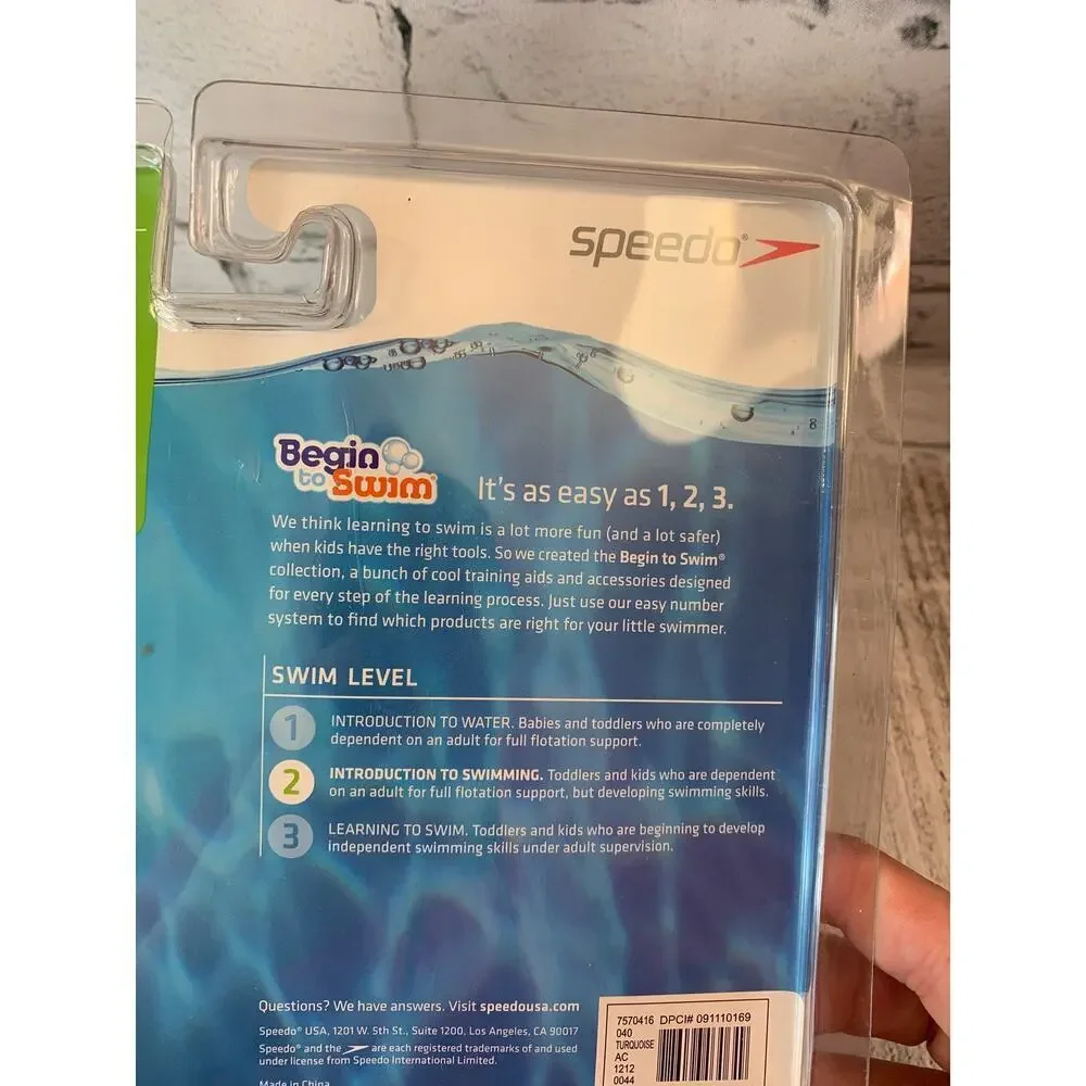 SPEEDO Kid’s Fabric Swim Armbands / Ages 2-12 Weight 33-110 Lbs
